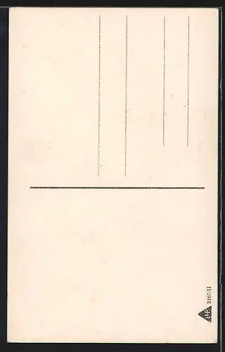 AK Rückenansicht von Frau mit Kirschen im Mund