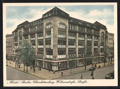 AK Berlin-Charlottenburg, Hertie-Kaufhaus, Wilmersdorfer Strasse