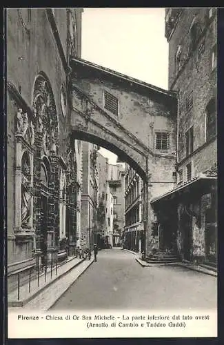 AK Firenze, Chiesa di Or San Michele, La parte inferiore dal lato ovest