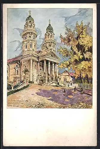 Künstler-AK Uzhorod, Katedrala