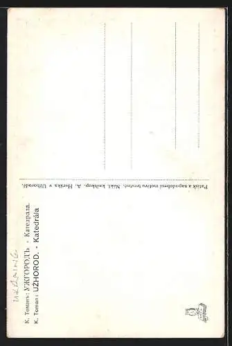 Künstler-AK Uzhorod, Katedrala