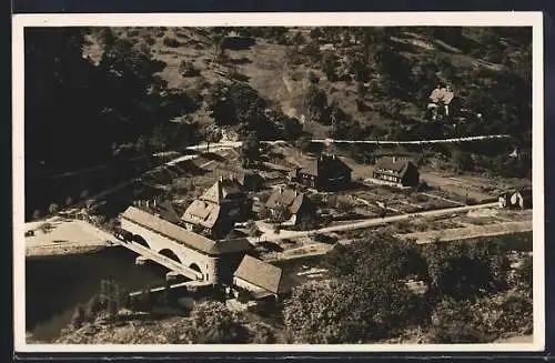 AK Forbach /Schwarzwald, Murg-Schwarzenbachwerk, Partie am Niederdruckwerk