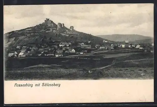 AK Flossenbürg, Gesamtansicht mit Schlossberg