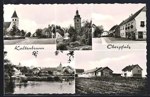 AK Kaltenbrunn /Opf., Fünf Ansichten von und aus dem Ort