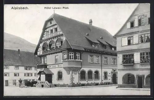 AK Alpirsbach, Blick auf Hotel Löwen-Post
