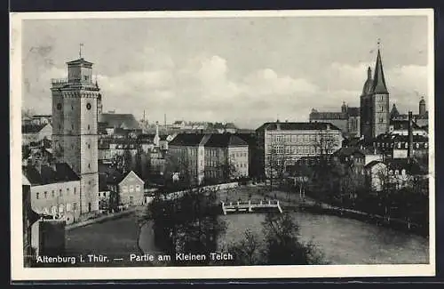 AK Altenburg / Thüringen, Partie am kleinen Teich