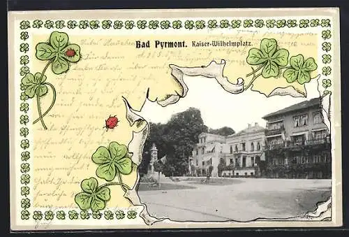 AK Bad Pyrmont, Partie am Kaiser-Wilhelmplatz