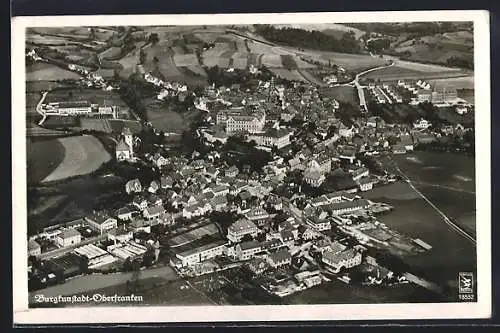 AK Burgkunstadt /Oberfranken, Ortsansicht, Fliegeraufnahme