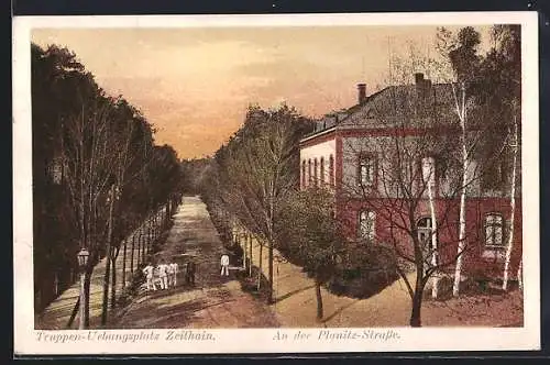 AK Zeithain, Truppen-Übungsplatz, An der Planitz-Strasse