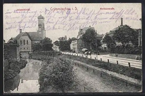 AK Crimmitschau, Werdauerstrasse