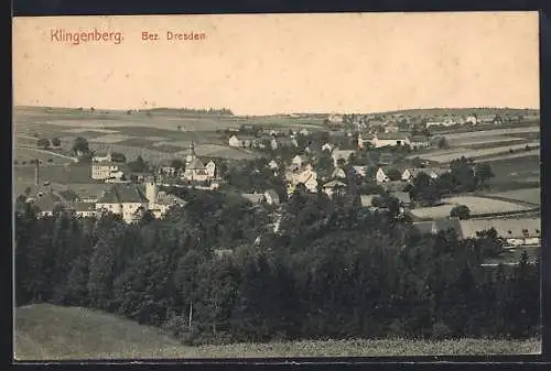 AK Klingenberg / Sachsen, Ortspanorama