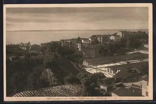 AK Sassnitz, Überblick von der Stubbnitz gegen die Ostsee