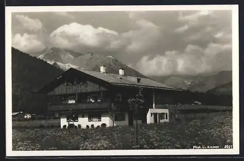 AK Schönau / Berchtesgaden, Pension Landhaus Unterdrachllehen von Franz Grassl