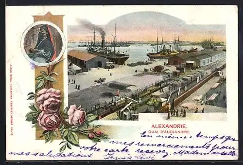 AK Alexandria, Quai d`Alexandrie, Femme egytienne