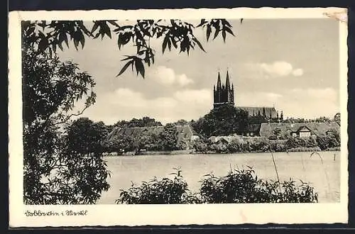 AK Dobbertin, Ortsansicht mit Klosterkirche