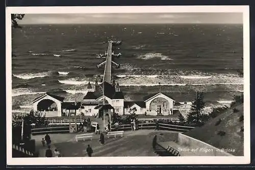 AK Sellin / Rügen, Blick auf die Landungsbrücke