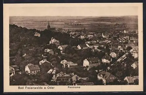 AK Bad Freienwalde, Panorama-Ansicht der Ortschaft