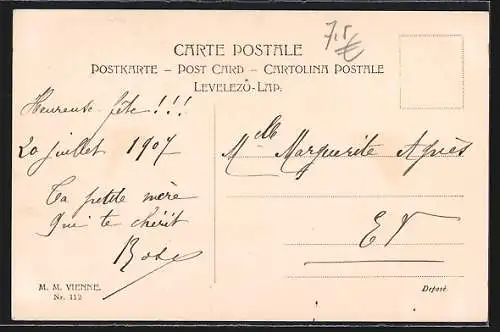 Künstler-AK Wichera: Fräulein mit Hut