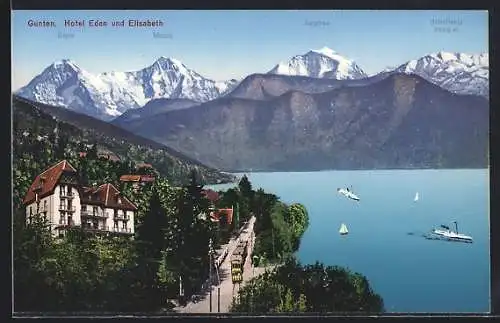 AK Gunten, Hotel Eden und Elisabeth