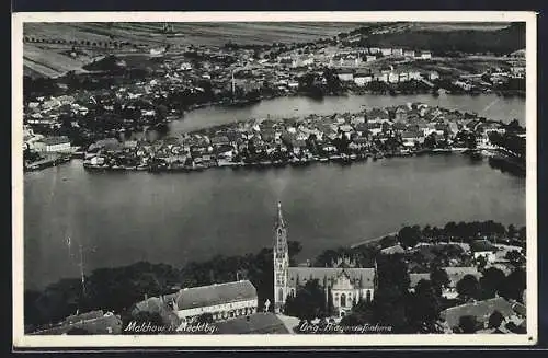 AK Malchow / Meckl., Fliegeraufnahme