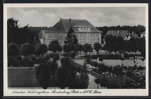 AK Brunshaupten, Hindenburgplatz und Ferienheim
