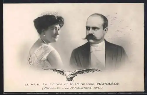 AK Prinz und Prinzessin Napoléon von Frankreich