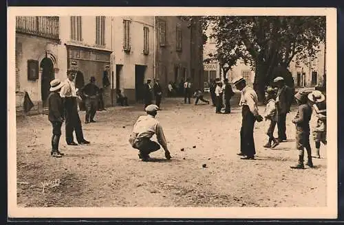 AK Paysages et Pierres de Provence, Joueurs de boules, Männer spielen Boules