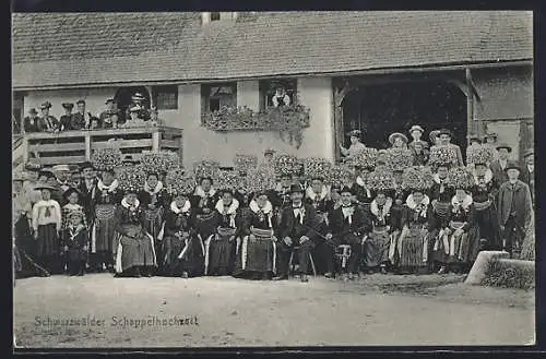 AK Schwarzwälder Schappelhochzeit