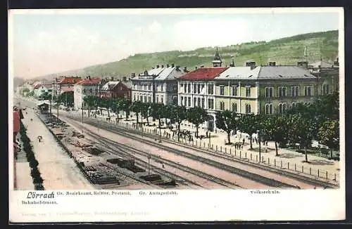 AK Lörrach, Gr. Bezirksamt, Postamt und Gr. Amtsgericht