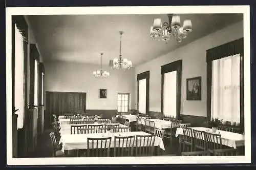 AK Neu-Fahrland, Speisesaal im Sanatorium Heinrich Heine