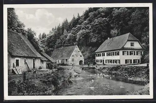 AK Wimsen, Ortspartie am Fluss