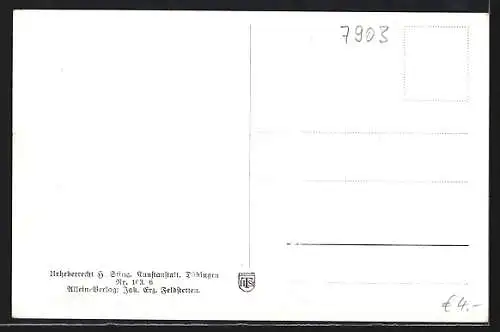 AK Feldstetten / Alb., Totalansicht & Truppenübungslager