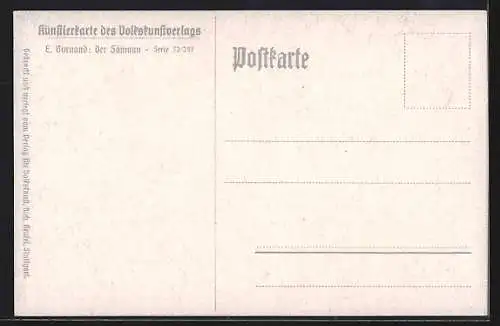 AK Der Sämann, säender Bauer, Ochsenpflug