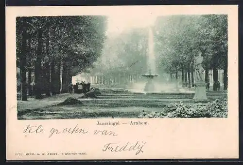 AK Arnhem, Uitzicht op de Janssingel