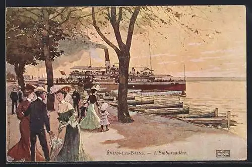 AK Evian-les-Bains, L'Embarcadere