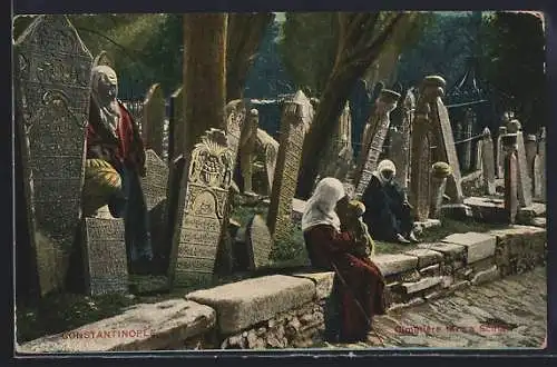 AK Constantinople, Cimetière turc a Scutari