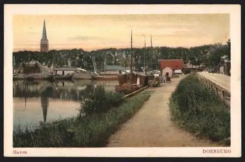 AK Doesburg, Haven, Hafen