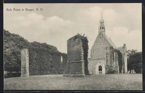 AK Bergen /N. H., Kerk Ruine