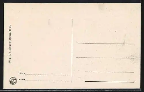 AK Bergen /N. H., Kerk Ruine