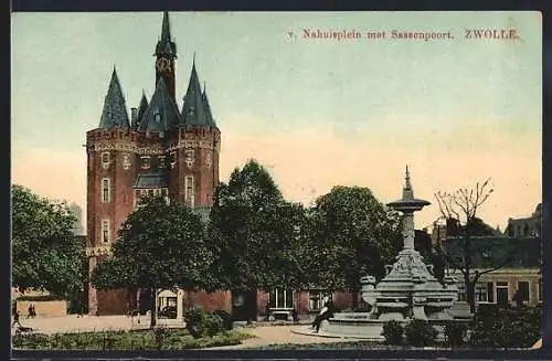 AK Zwolle, Nahuisplein met Sassenpoort