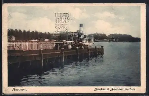 AK Zaandam, Aankomst Zaandammerboot