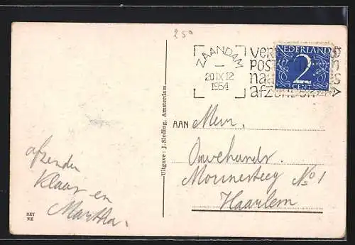 AK Zaandam, Aankomst Zaandammerboot