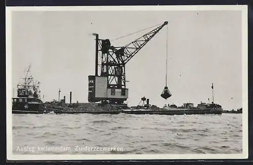 AK Harderwijk, Aanleg keileemdam Zuiderzeewerken