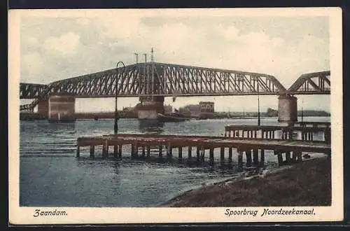 AK Zaandam, Spoorbrug Noordzeekanaal