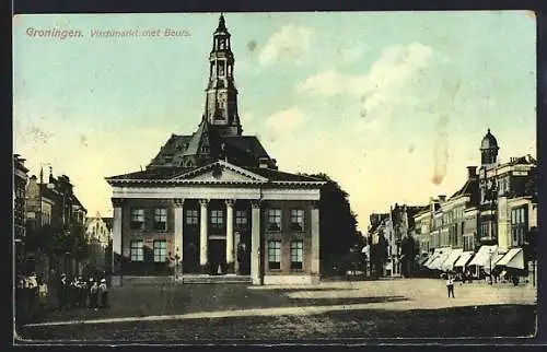 AK Groningen, Vischmarkt met Beurs