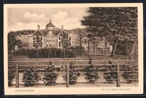 AK s`Gravenhage, Huis Ten Bosch Tuinzijde