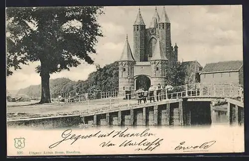AK Haarlem, Schloss mit Brücke