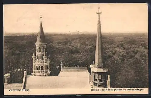 AK Scheveningen, Vredespaleis, Kleine Toren met gezicht op Scheveningen