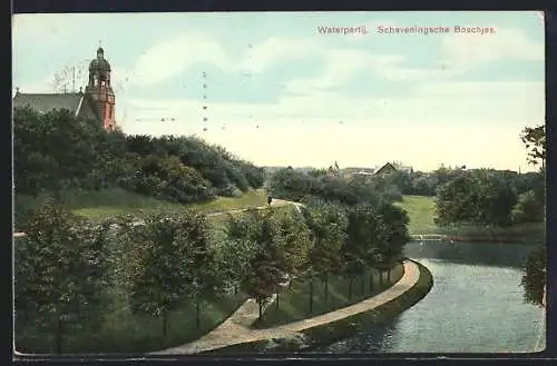 AK Scheveningen, Scheveningsche Boschjes, Waterpartij