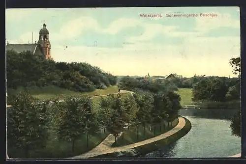 AK Scheveningen, Scheveningsche Boschjes, Waterpartij